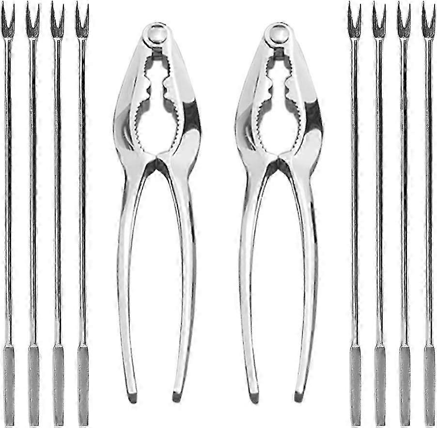 Seafood Gourmet's Companion, Lobster Cracker & Crab Shell Opener Set, Nut Cracker Tools, Strong And Tough For Enjoyment Effortless Seafood