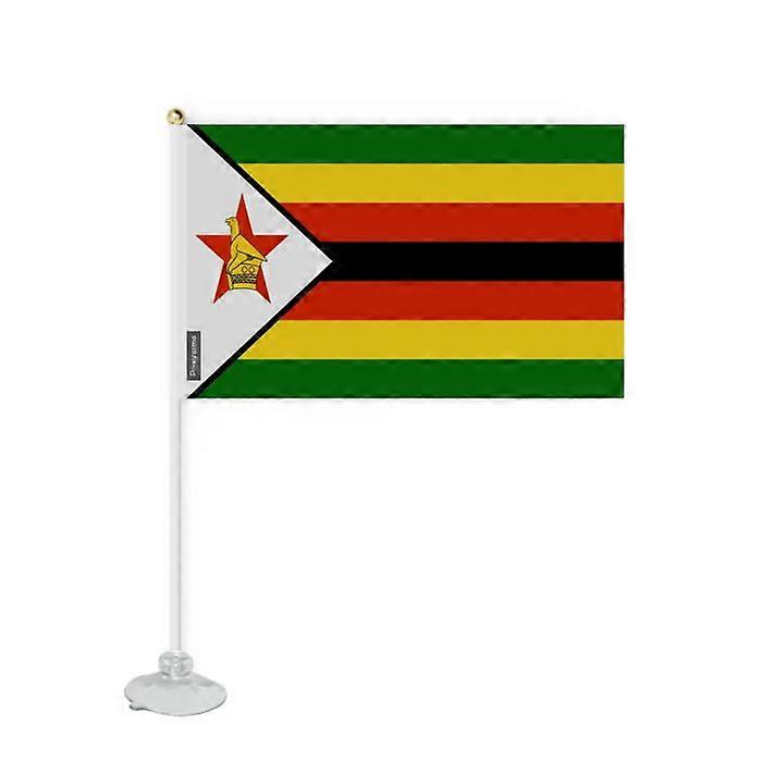 Flag - PIXELFORMA - Zimbabwe - 14 x 21 cm - Polyester - Double-Sided Printing