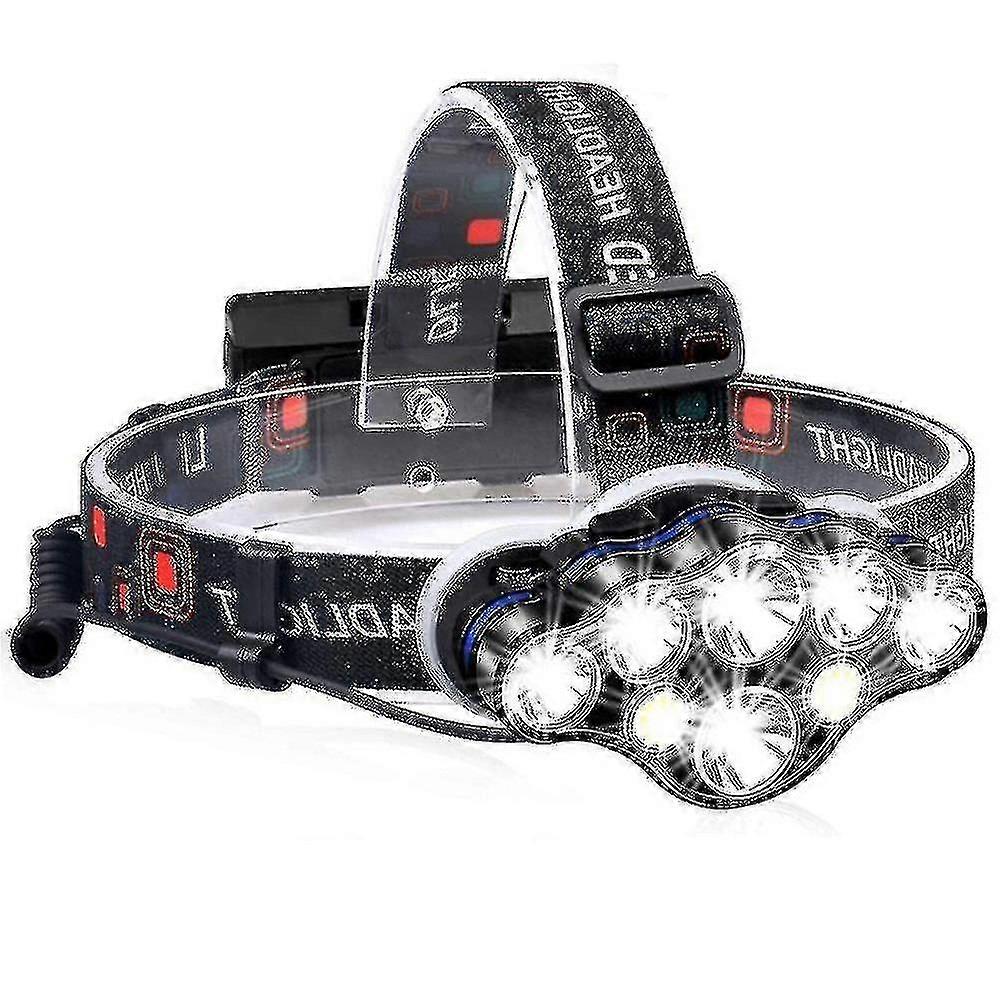 Outdoor Headlamp 40000lm Waterproof with USB Rechargeable Function