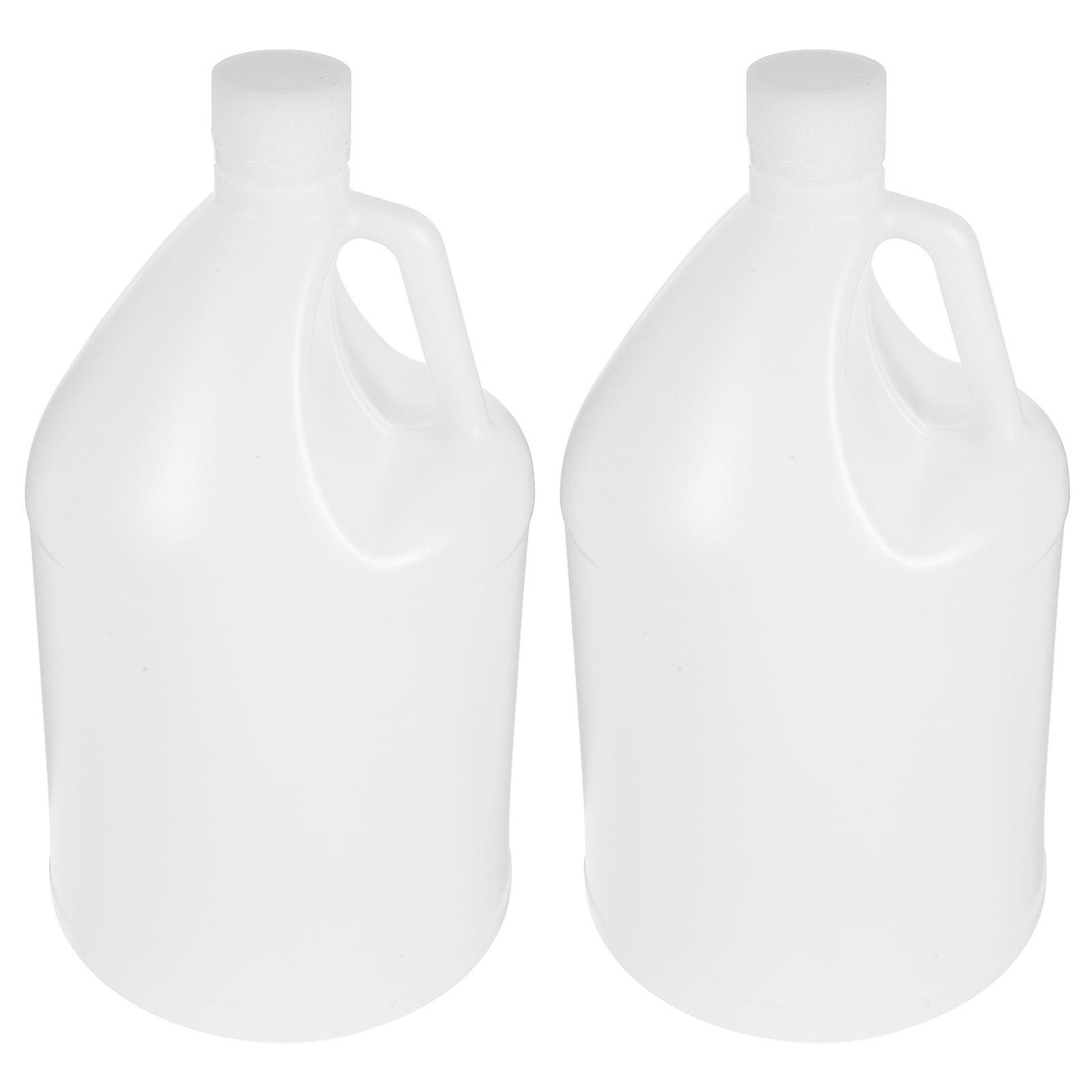 2pcs Gallon Plastic Jug Empty Gallon Milk Jugs with Caps Empty Gallons Bottles