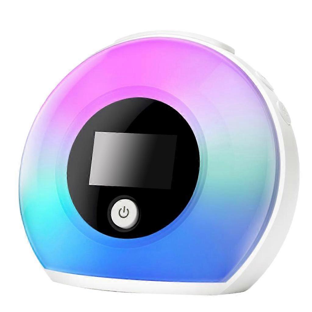 Bedside Lamp W/ Bluetooth Speaker Dimmable 5 Color Alarm Clock/Wireless Speaker