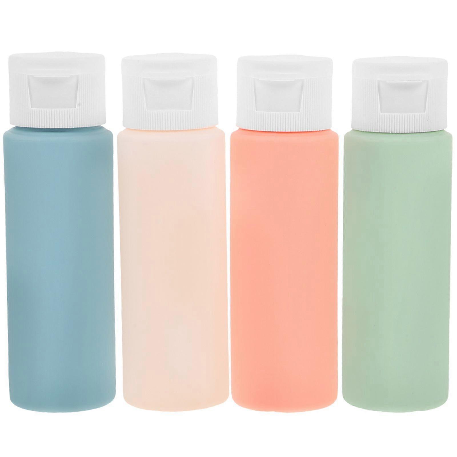 4 pcs Travel Size Shampoo Bottles Empty Lotion Bottles Portable Squeeze Bottle Refillable Lotion Bottles