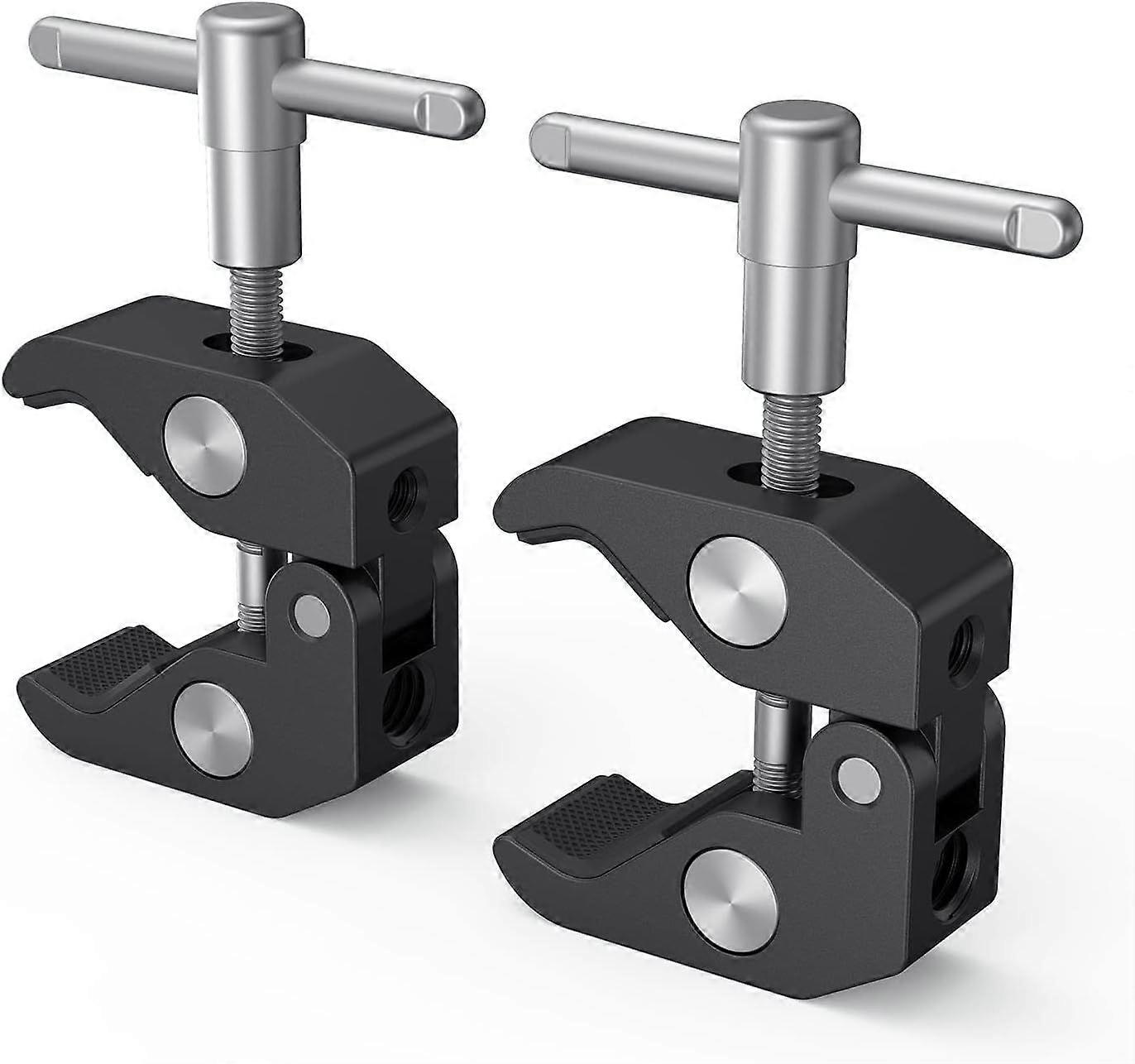 Super Clamp 2 Pack for Tripod Legs, Camera Monitor, LED Light