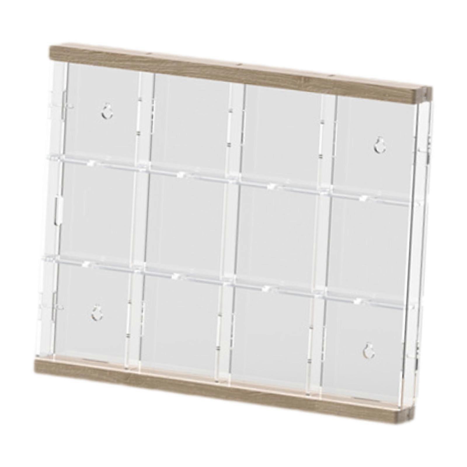 Clear Badges Display Box Display Riser Dustproof Brooch Display Organizer