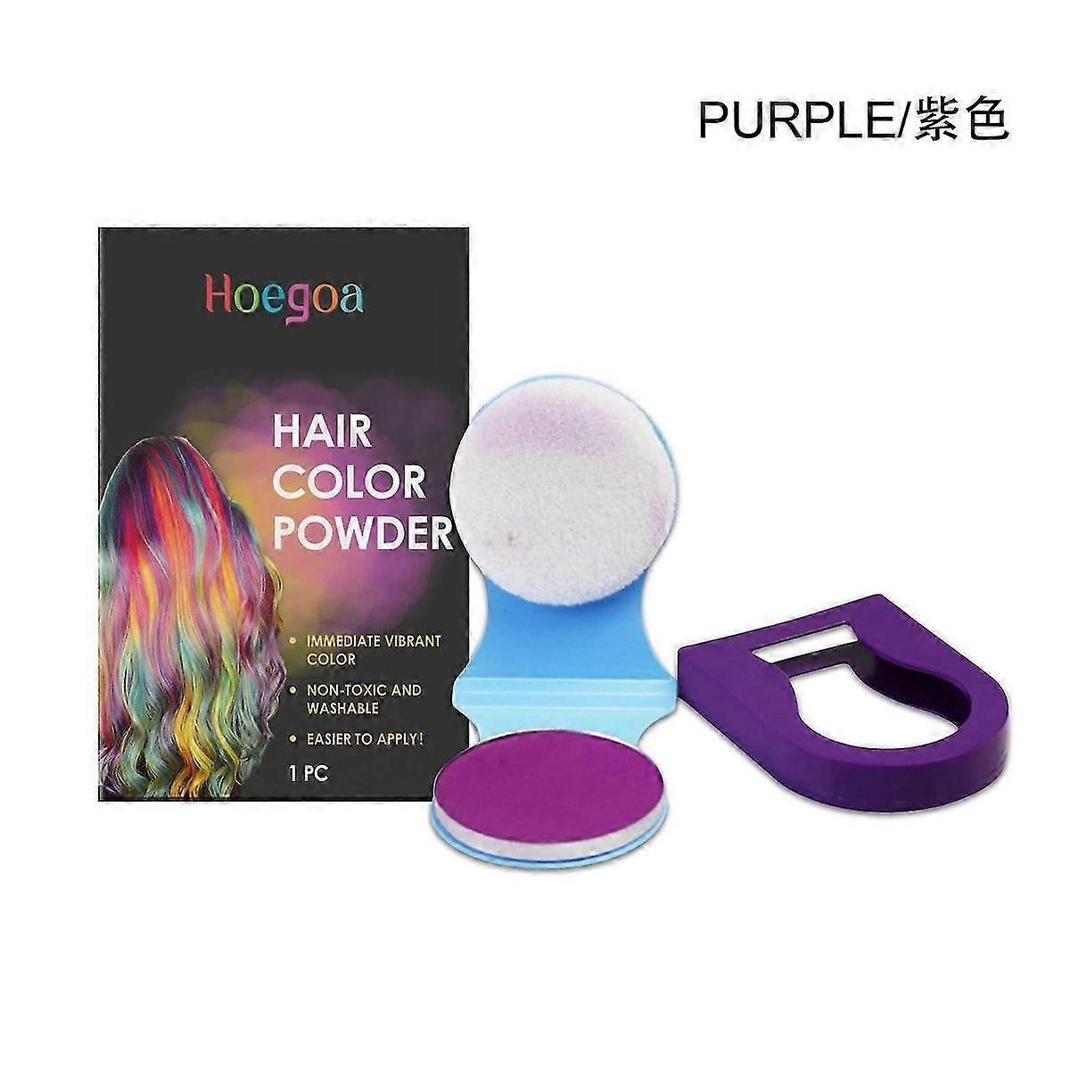 Hoegoa hair powder, one touch of color, easy to change hair color, natural coverage, convenient prom