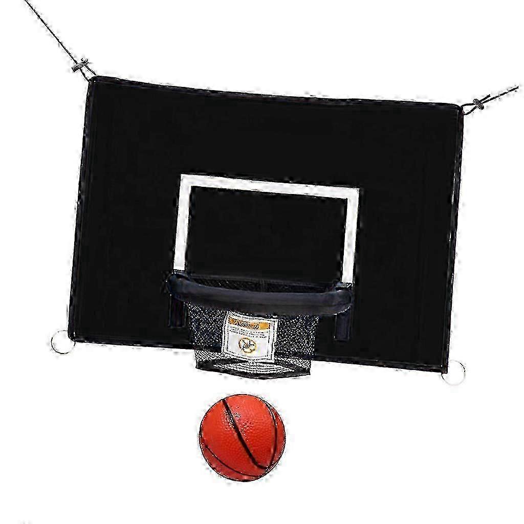 Adjustable Rope Trampoline Basketball Hoop Kit for Outdoor Sports Suitable for All Ages