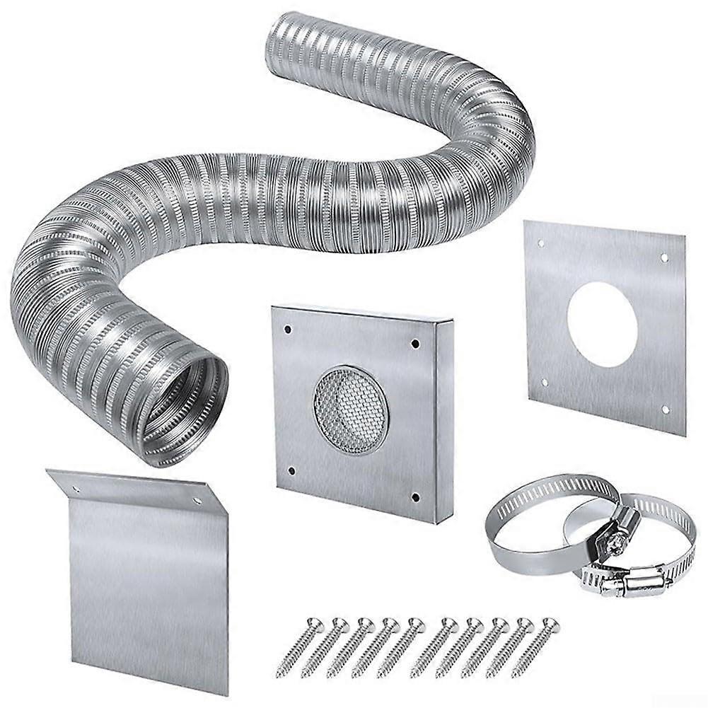 Comprehensive Pellet Stove Fresh Air Intake Kit with All Essential Installation Parts and Components