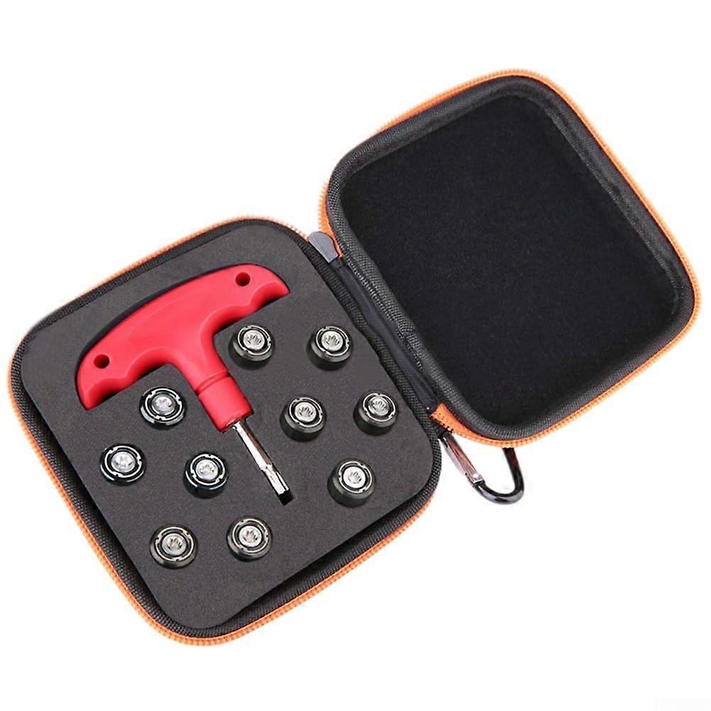 8-Piece Weight Set for Stealth2 Golf Driver, Includes Wrench and Storage Case, Black Color, Adjustable Compatibility