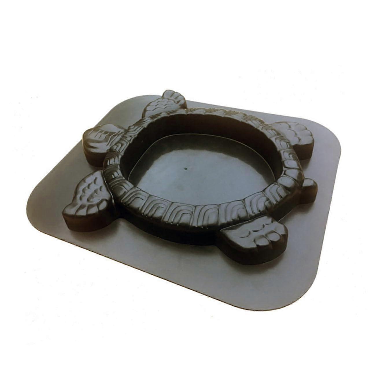 Turtle Model Lawn Plaster Mould For Concrete Walkway Plastic Black Stone Shape Tortoiseshell Pattern