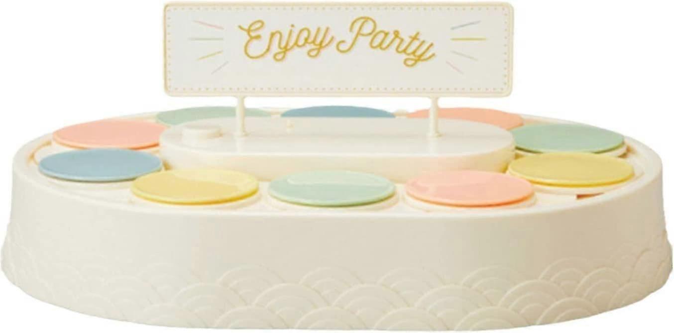 Conveyor Sushi Machine Automatic Rotary Sushi Machine Dessert Cake Display Dessert Stand Plates for Wedding Party Birthday (D-8D)