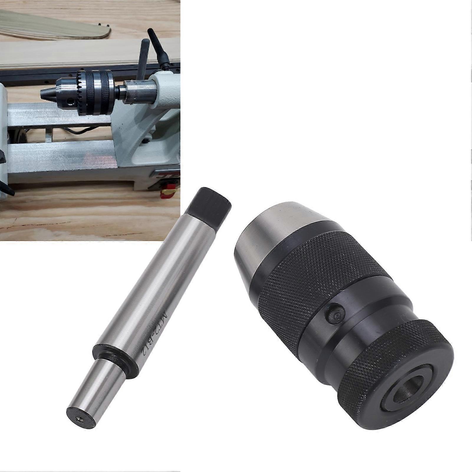 Drill Chuck 1 to 10mm B12 Self Tightening Keyless Drill Chuck with MT2 to B12 Arbor 
