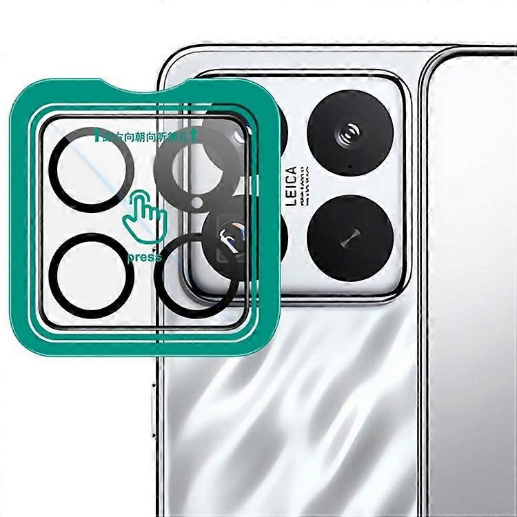 IMAK Compatible For Xiaomi 15S Pro / 15 Pro Camera Lens Protector Tempered Glass Lens Film with Self-Positioning Frame