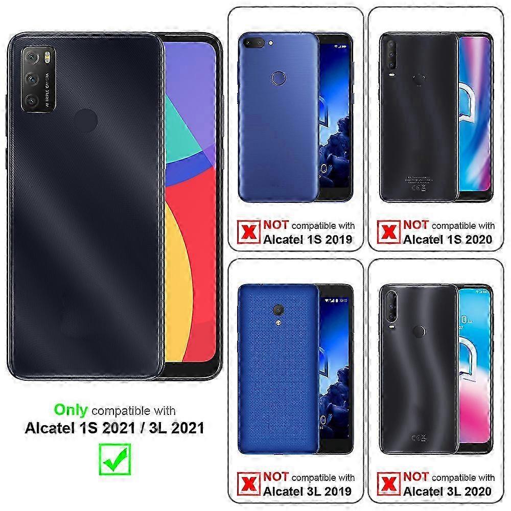 3x Screen Protector for Alcatel 1S 2021 / 3L 2021 Models with Tank Film Technology