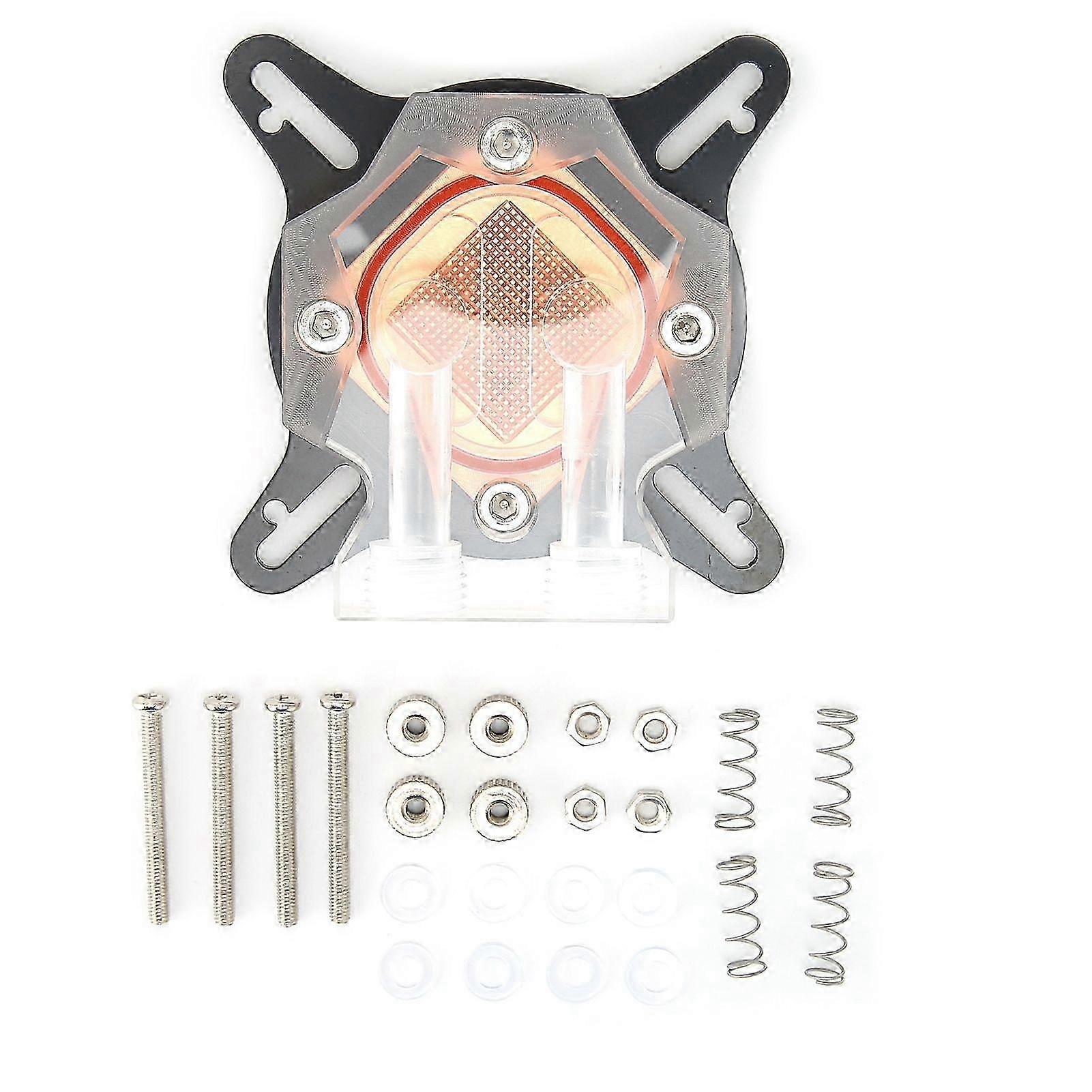 Universellt Transparent Grafikkort Koppar Vattenkylningsbas För Datorer