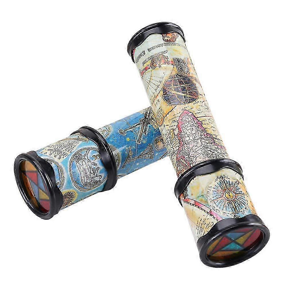 2pcs Educational Kaleidoscope Toys for Kids, Classic Old World Design for Boys and Girls, Perfect Gifts in Assorted Colors