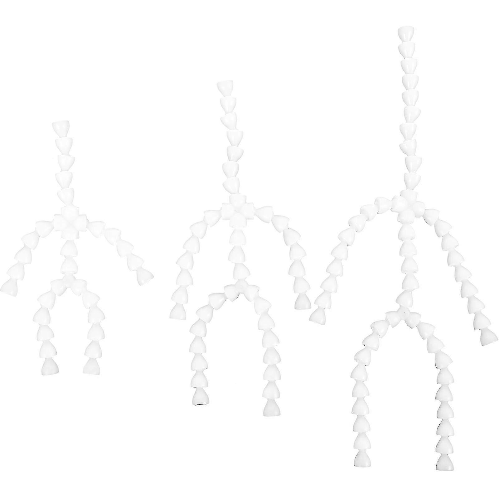 6pcs Movable Plastic Skeleton Frame with Adjustable Doll Joints for Puppet Model Making Kit