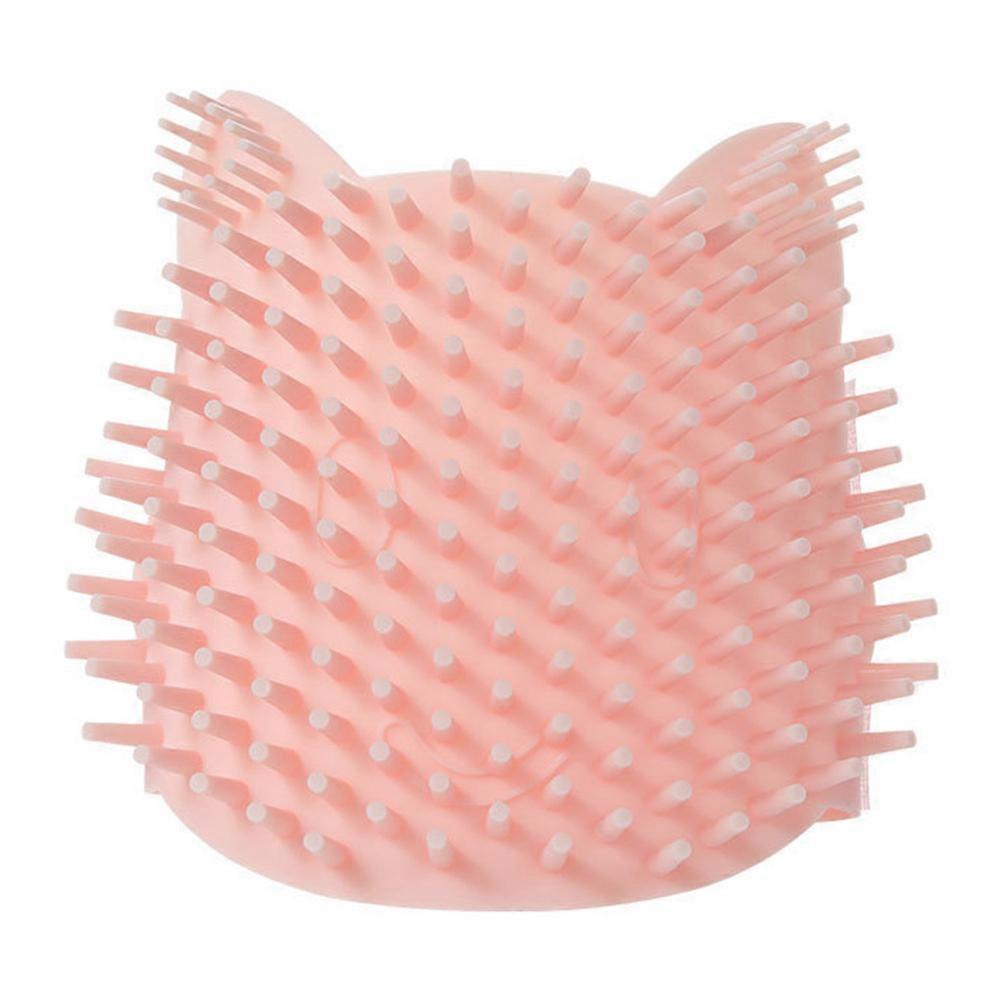 Wall Mountable Silicone Cat Grooming Brush with Self Scratching Corner for Gentle Massage, Improved Circulation and Skin Care