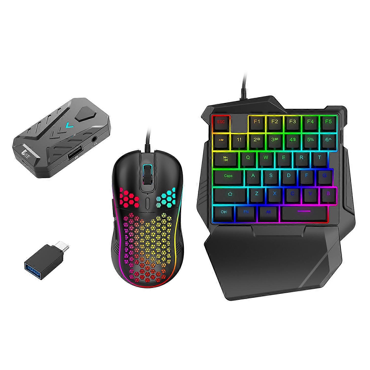 GAMWING Mix Master Pro Gaming Mouse + Keyboard + Converter Combo Pack