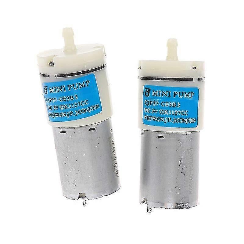 مضخة هواء هادئة عالية التدفق 370 تيار مستمر 3V-6V مع فرشاة معدنية ، عملية كتم الصوت للزراعة المائية لحوض السمك