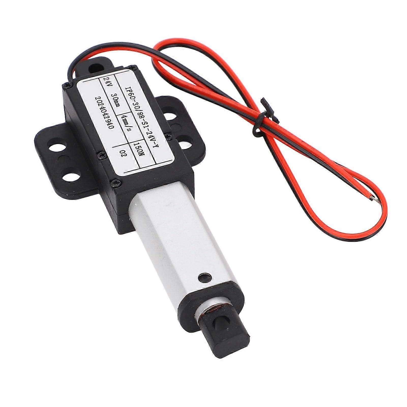 DC24V Electric Mini Actuator With Wing, 30mm Stroke, Linear Motion Actuator For Robot Sweep Machines