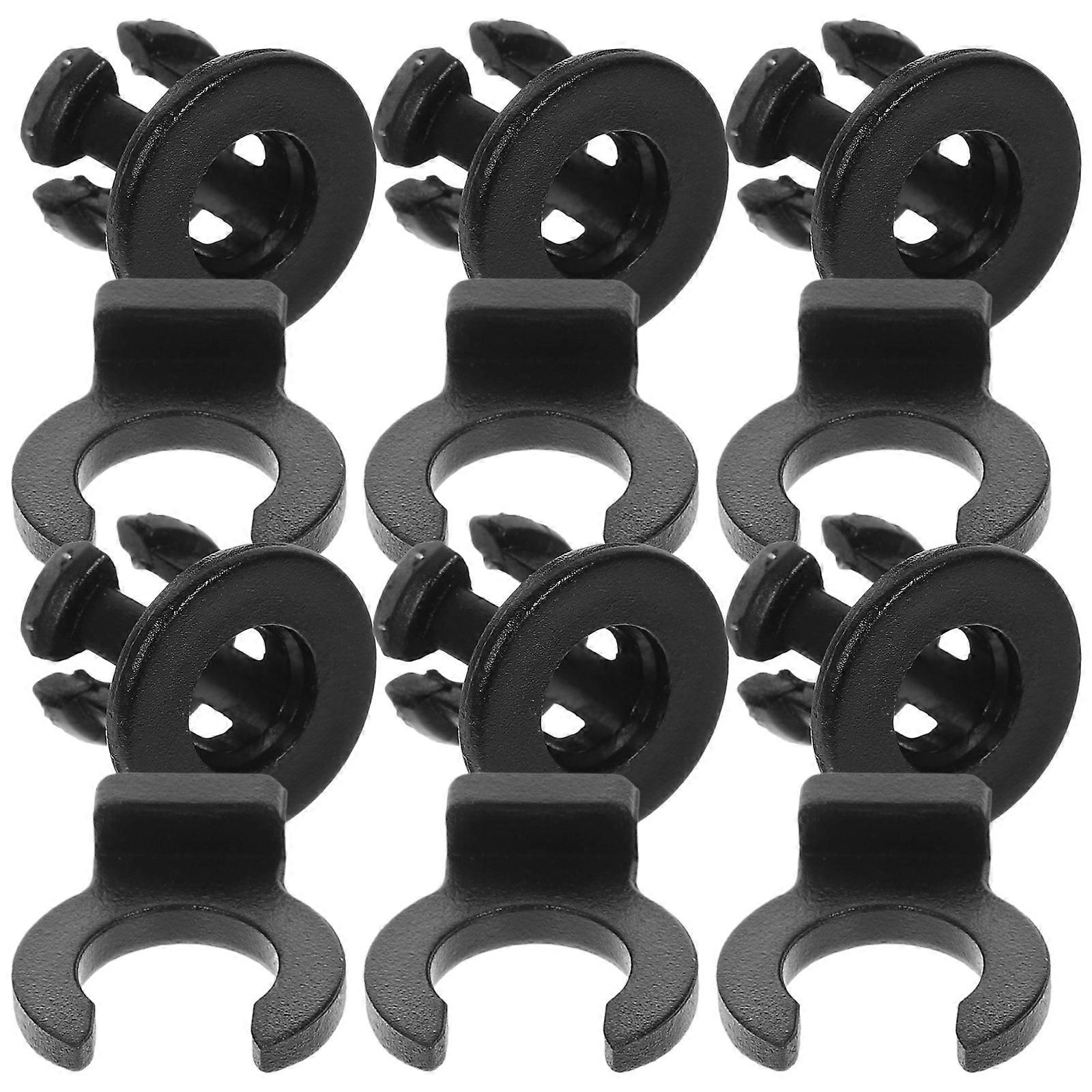 Pipe Clip Tubing Fixation 3D Printer Couplings Black 1.00X1.00X1.00cm Pipe Clamping 1Set