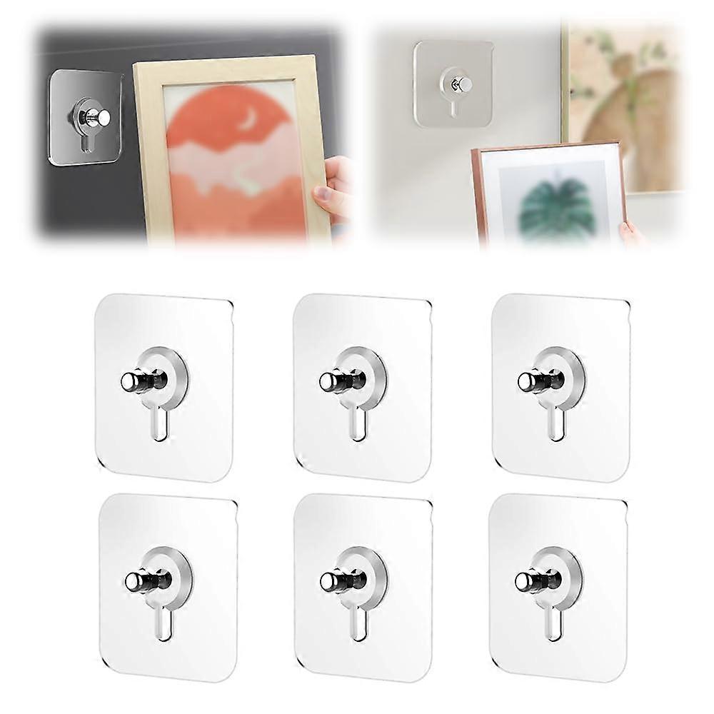 Adhesive Nail, Picture Hanging, No Drilling, Adhesive Hooks (6) Ref: 8715