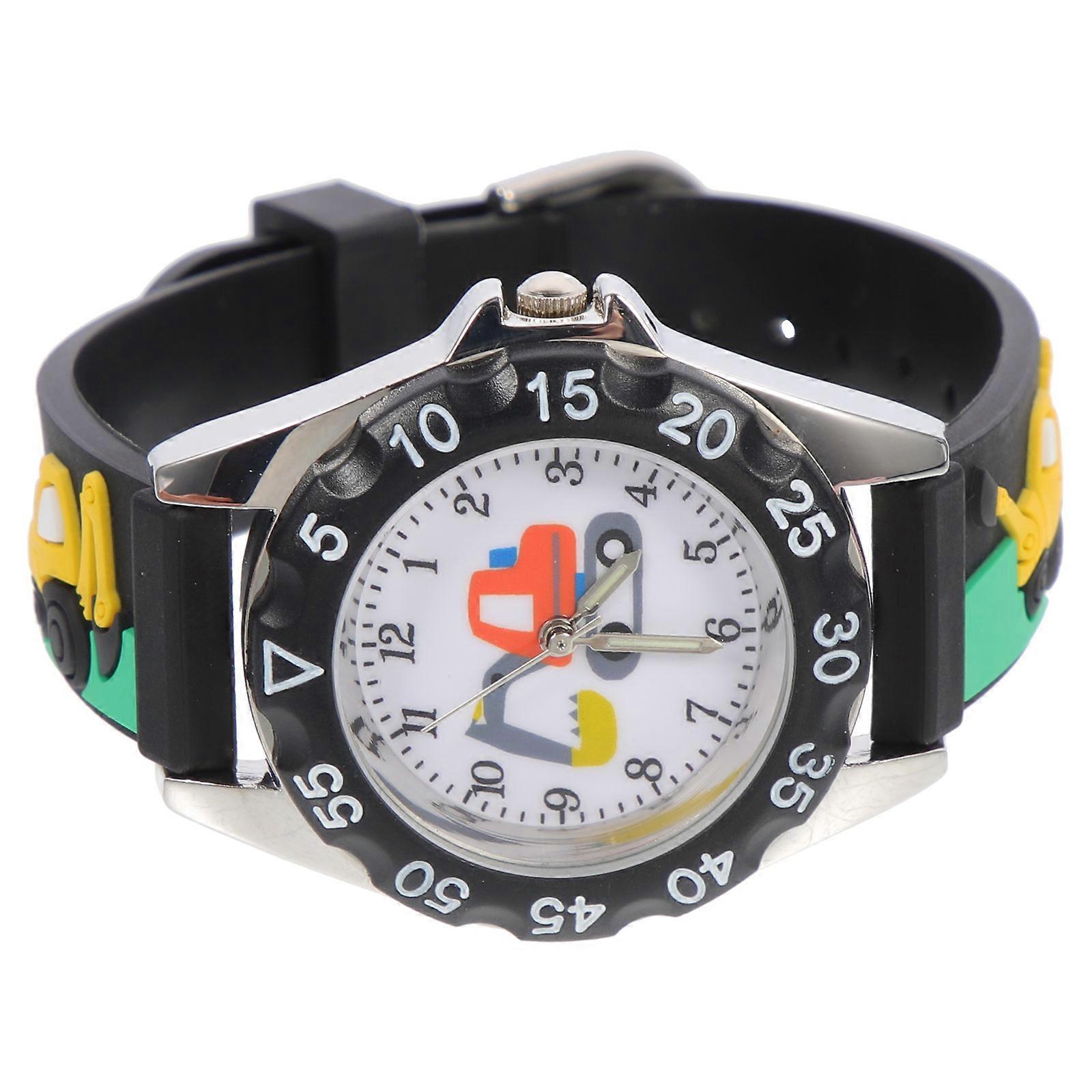 Kids Adorable Watch Simple Students Watch Accurate Time Learning Time Concepts Quartz Movement 1Pcs