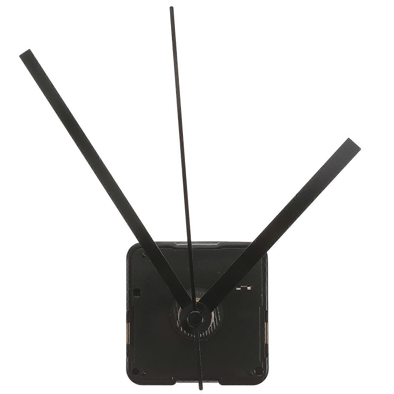 Kit de mouvement d’horloge silencieux avec aiguilles droites noires pour une installation et un remplacement faciles à faire soi-même - Mécanisme durable pour l’artisanat et les projets