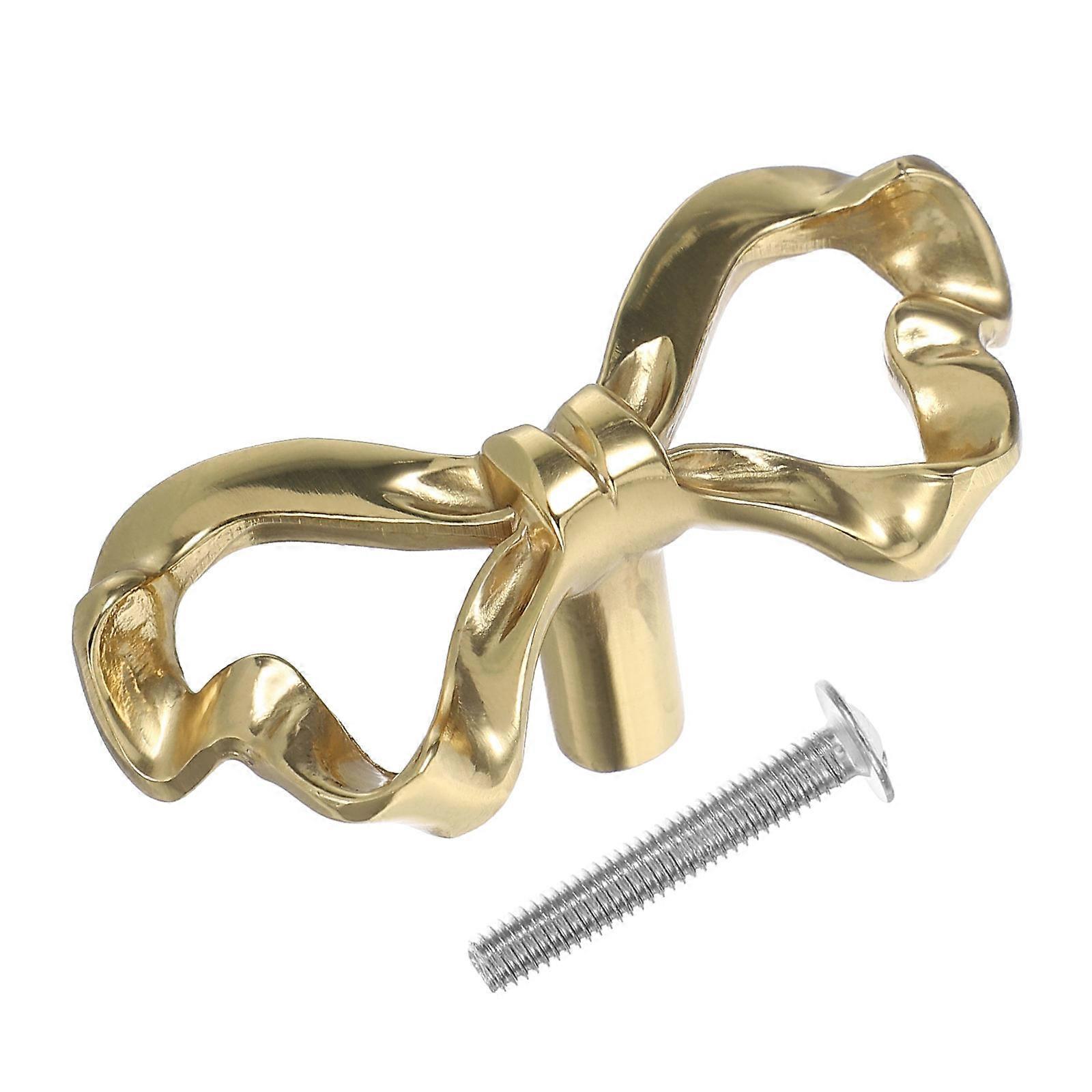 Vintage Drawer Pulls Dresser Hardware Wardrobe Pull Decorative Knobs Retro Brass 1Set