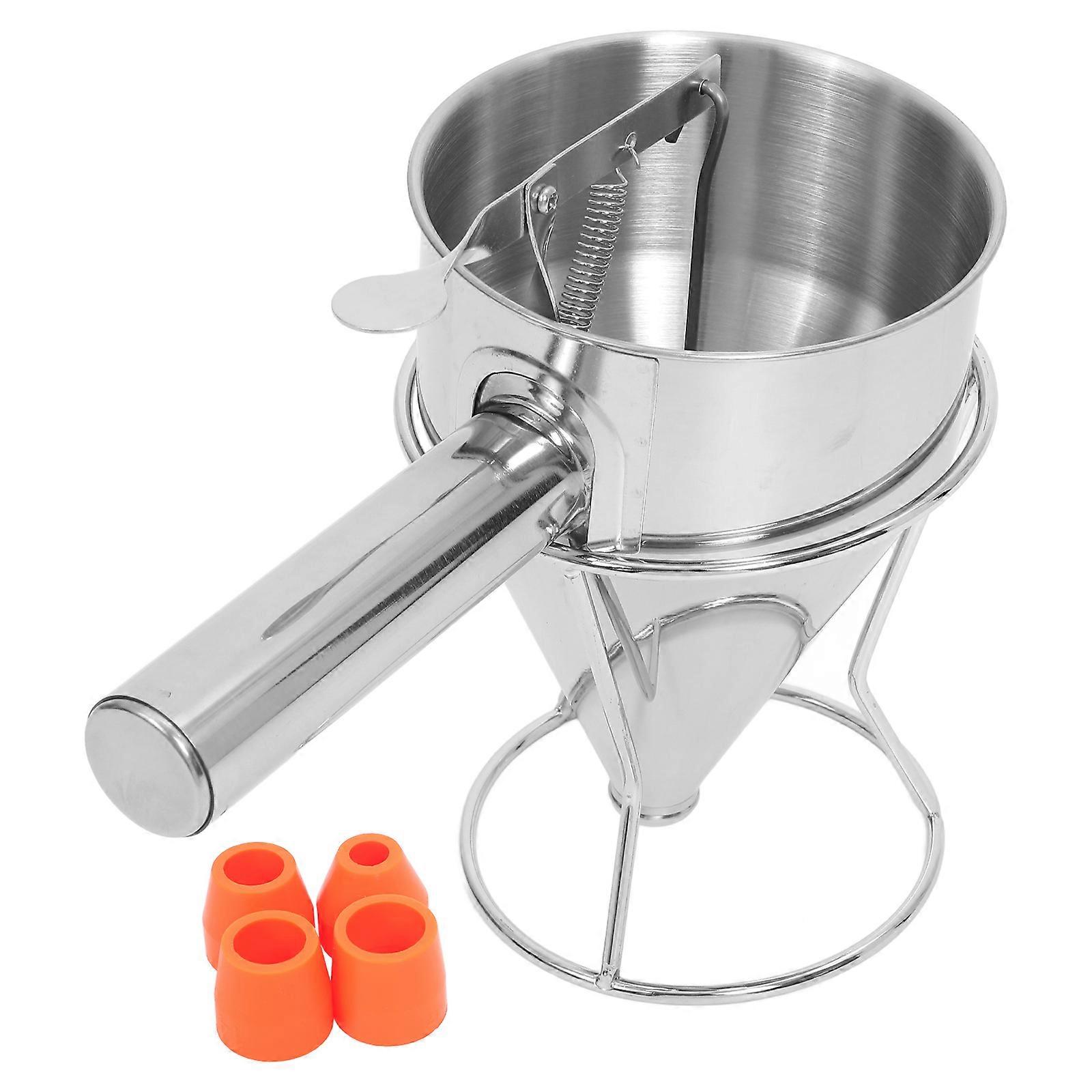 Syrup Funnel Set Cookware Precise Flow Control 600ML Capacity Silver 1Set