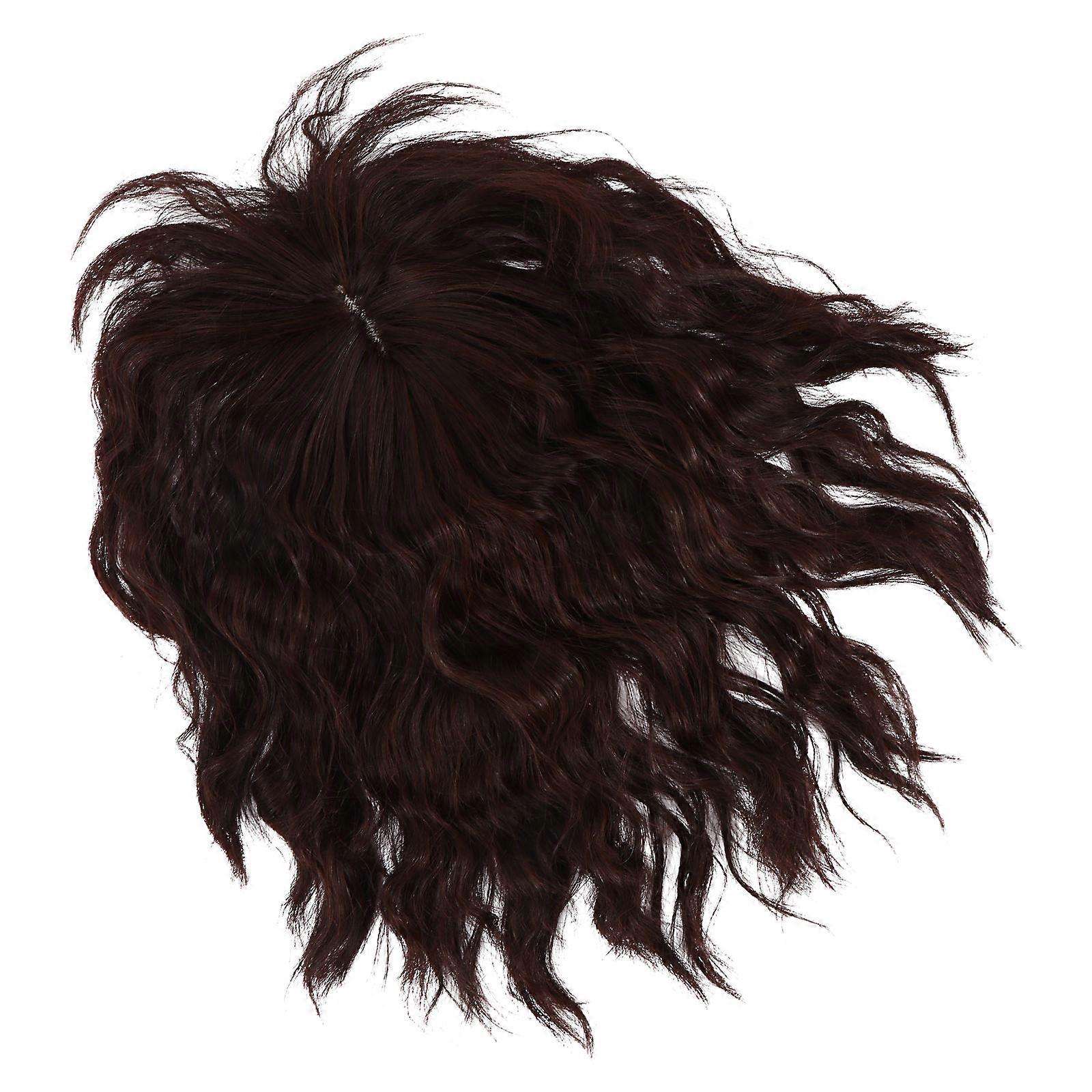 Invisible Curly Hair Bangs Clip for Women – Deep Brown, Realistic Fringe Hairpiece for Daily Wear & Special Events, Comfortable Design to Conceal Hair