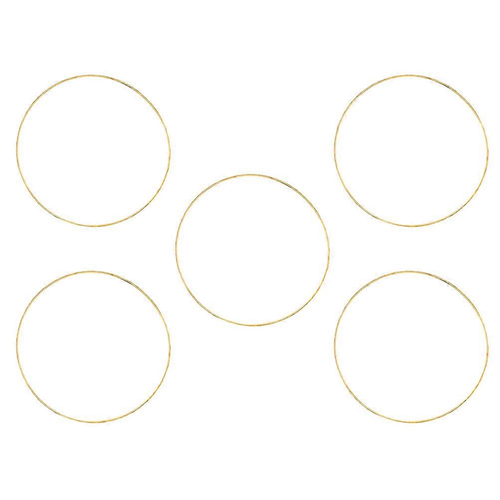 Metal Hoops For Crafting Dreamcatcher DIY Circles Round Accessories Craft Enthusiasts 5Pcs