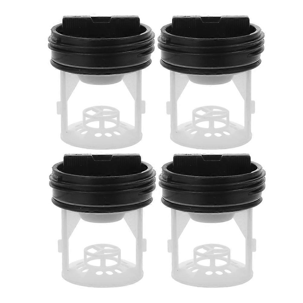 4pcs Washing Machine Water Filter with Plastic Cap for Drum Washer Easy Install, Efficient Filtration, Compact Design to Protect Internal Parts