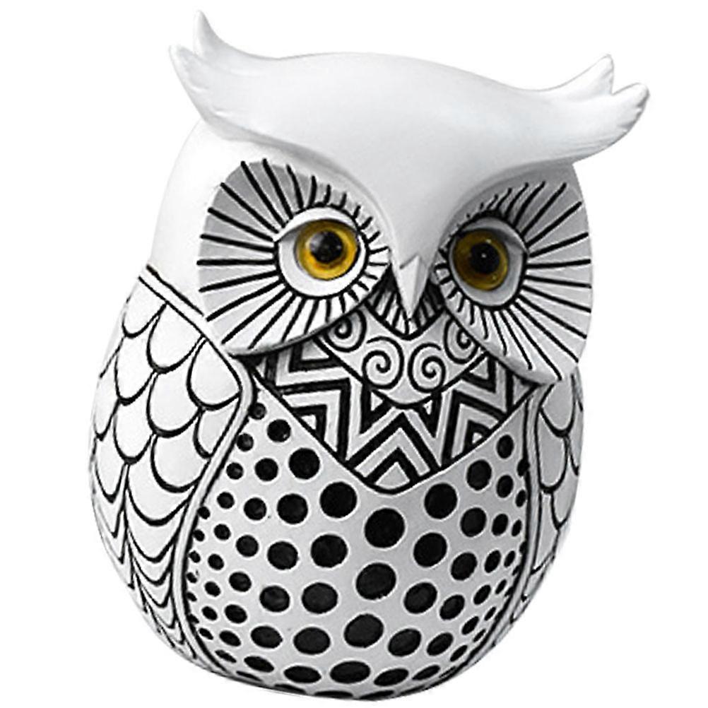 Owl Statue Desktop Decoration Lifelike Figurine for Home Office Living Room Multi Purpose Shelf Ornament Modern Artistic Design