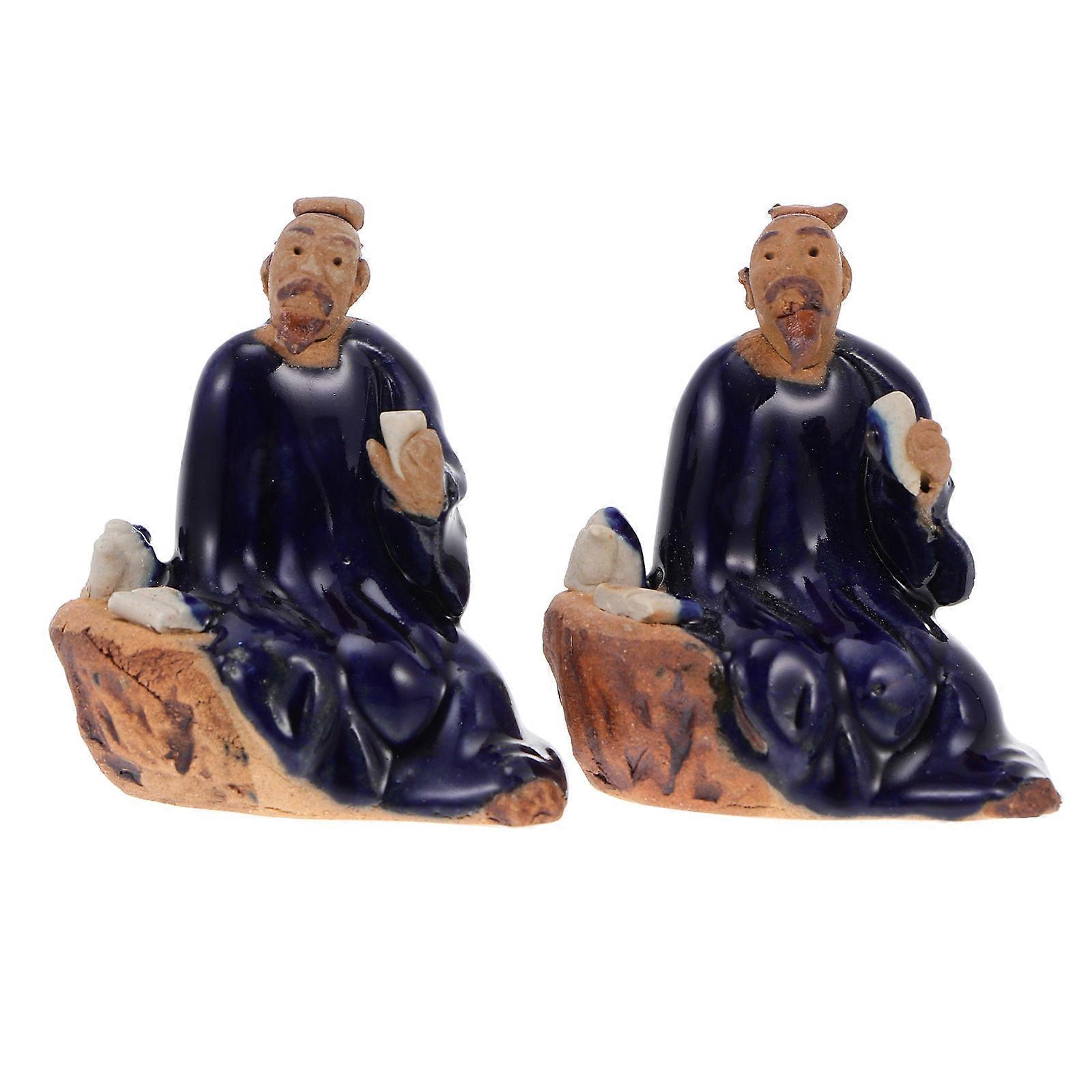 Ceramic Toy Props for Decor Assorted Color Vivid Appearance 2 Pcs