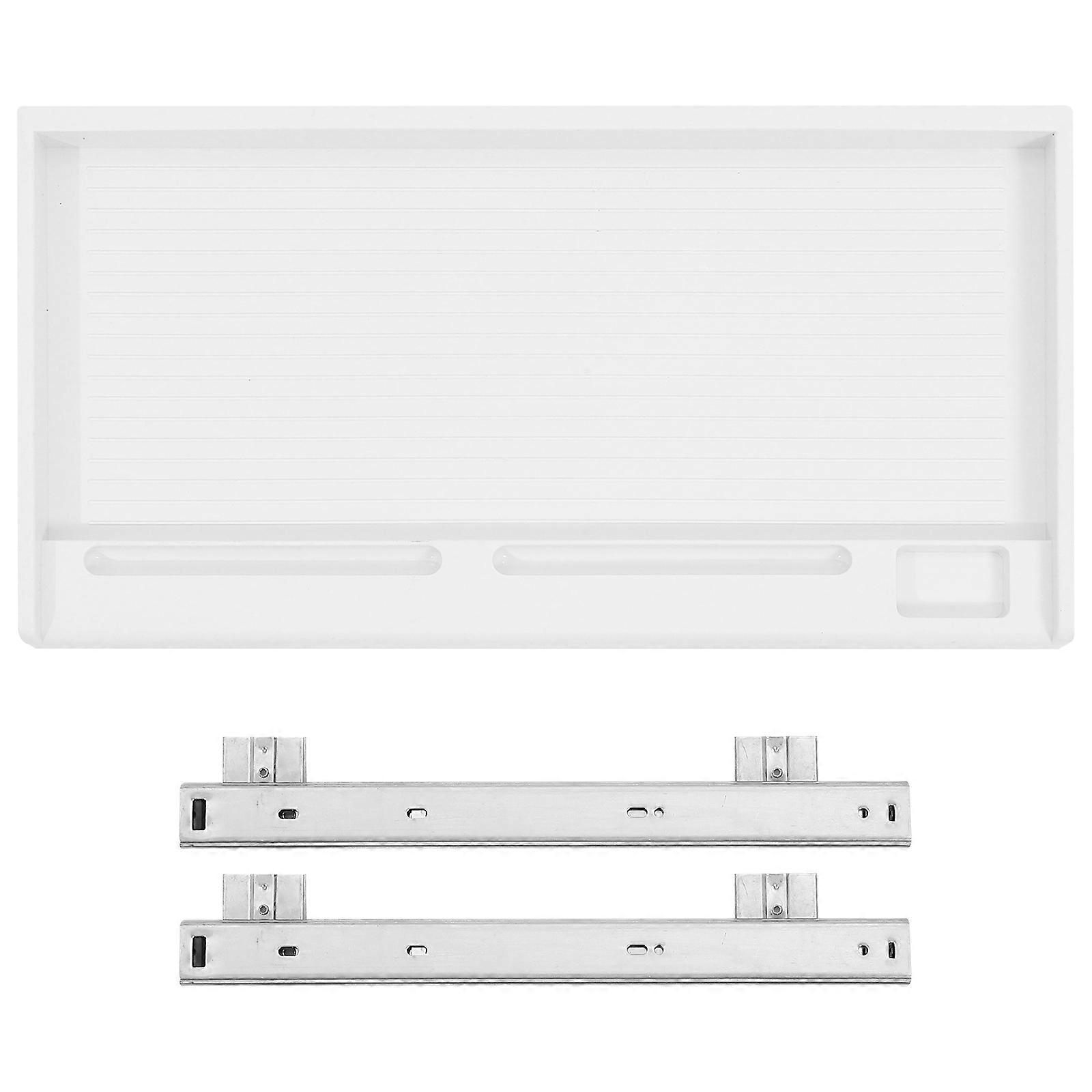 Keyboard Tray for Under Desk Simple and Practical Design Gray-White 20.3X14.8X0.8in Storage Solution for Office Workers 1 Set