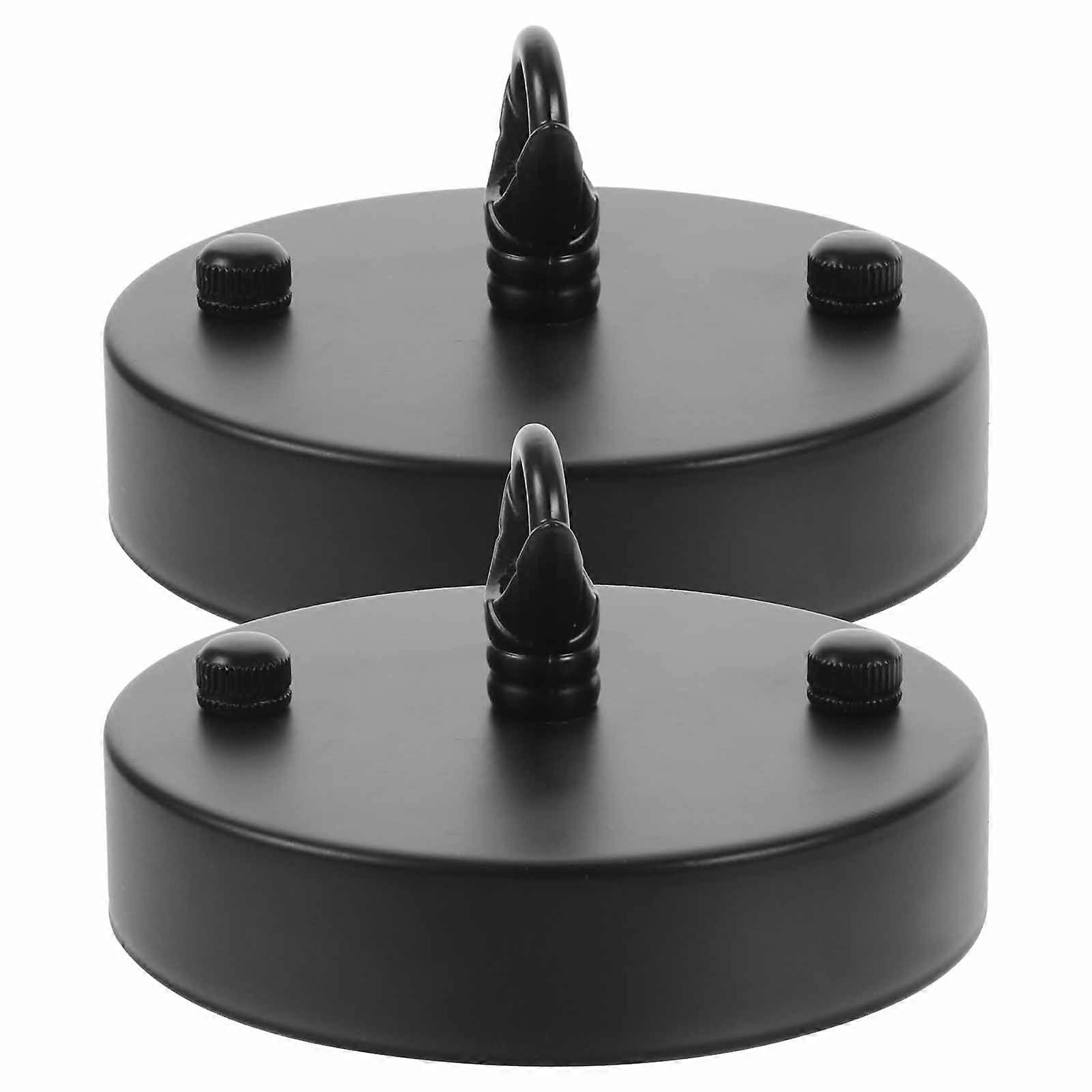 Deckenleuchte Halterung Hardware Decke Abdeckplatte Inneninstallation Schwarz 10X10CM Montage 2Set