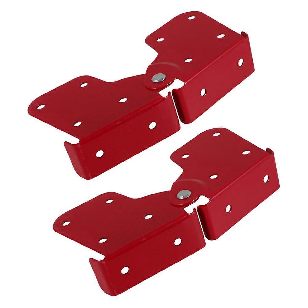 2pcs Attic Ladder Hinge Herringbones Ladder Tie Rod With Anti Slip Screws Red Attic Ladder Accessories Step Ladder Hinge Replacement Kit