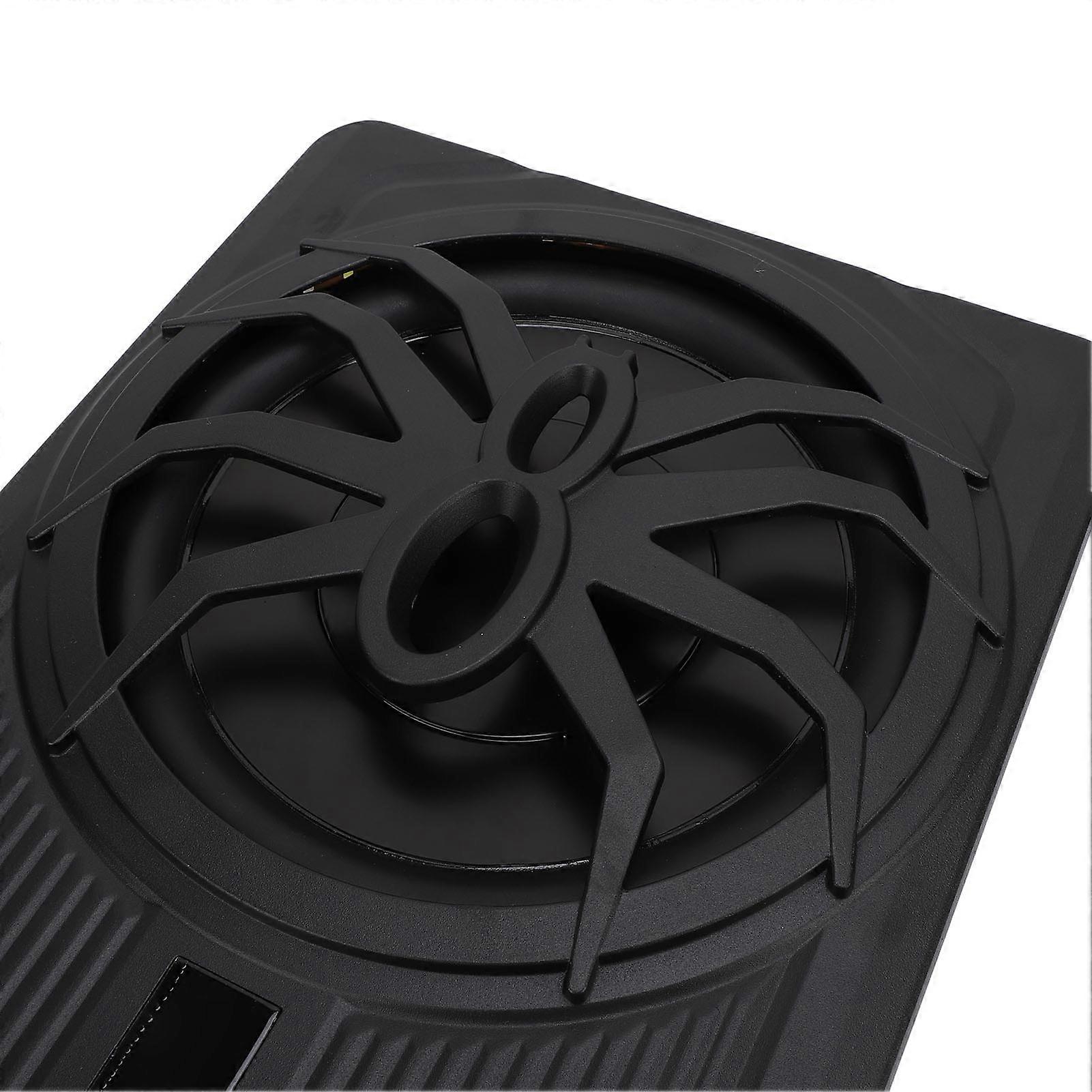 10 Inch 800W Slim Powered Under Seat Car Subwoofer with LED Ambient Light, Excellent Heat Dissipation, Reliable and Colorful Performance