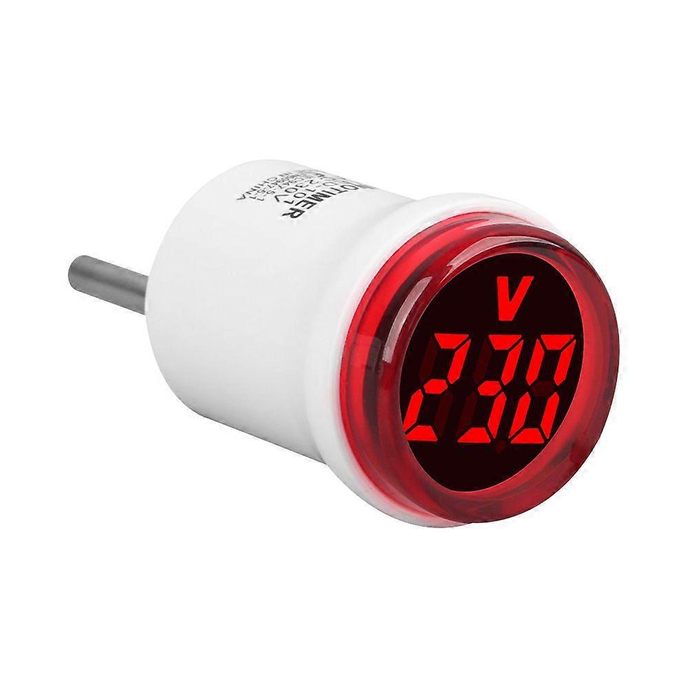 Round European plug household digital display AC voltmeter indicator light AC 220V 230V LED-101