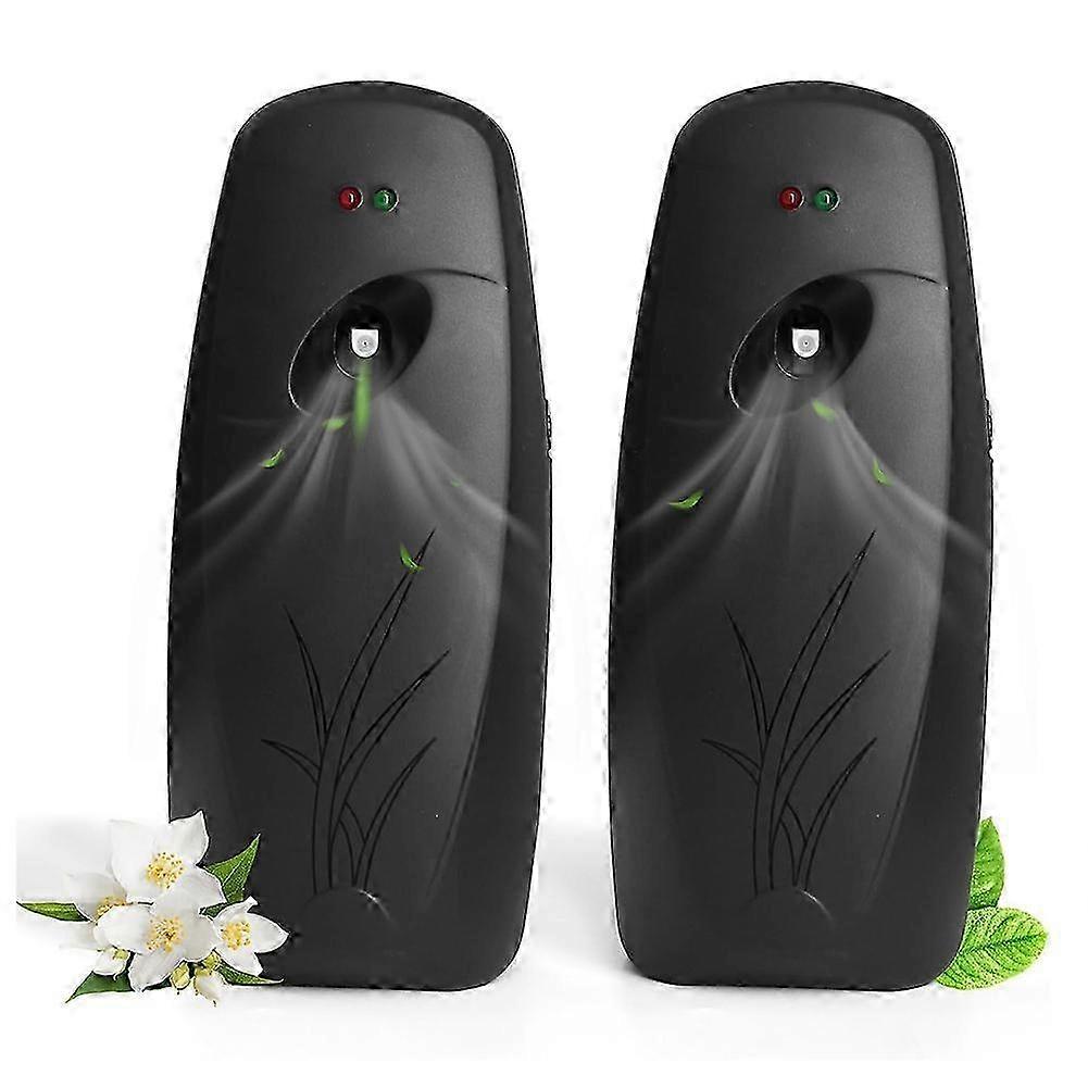 Automatic Air Freshener Dispenser 2-Pack,Wall Mounted or Free Standing,Interval Sprays Setting for