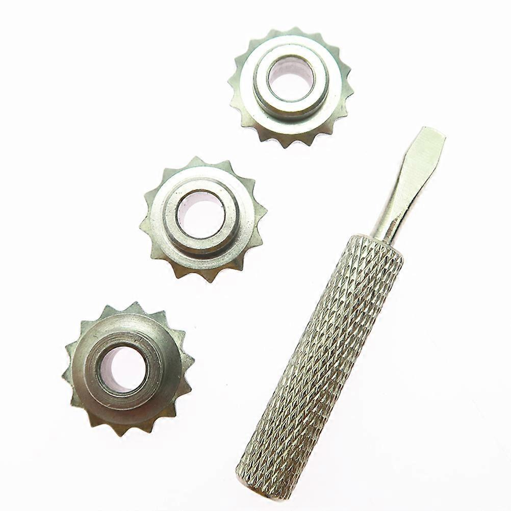 Tools Leather Tool Spacer Set Wooden Handle Length 97mm Total Length 140mm 1Set