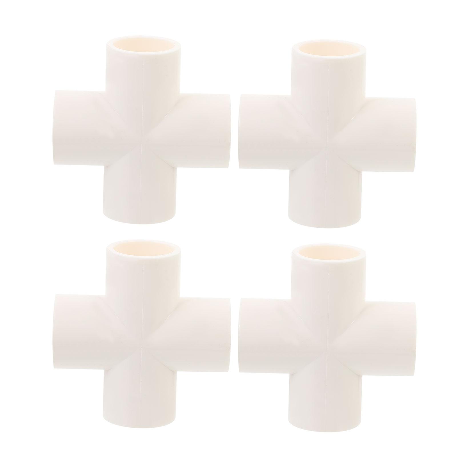4pcs PVC Fittings Water Tube Joint Connector Adapter