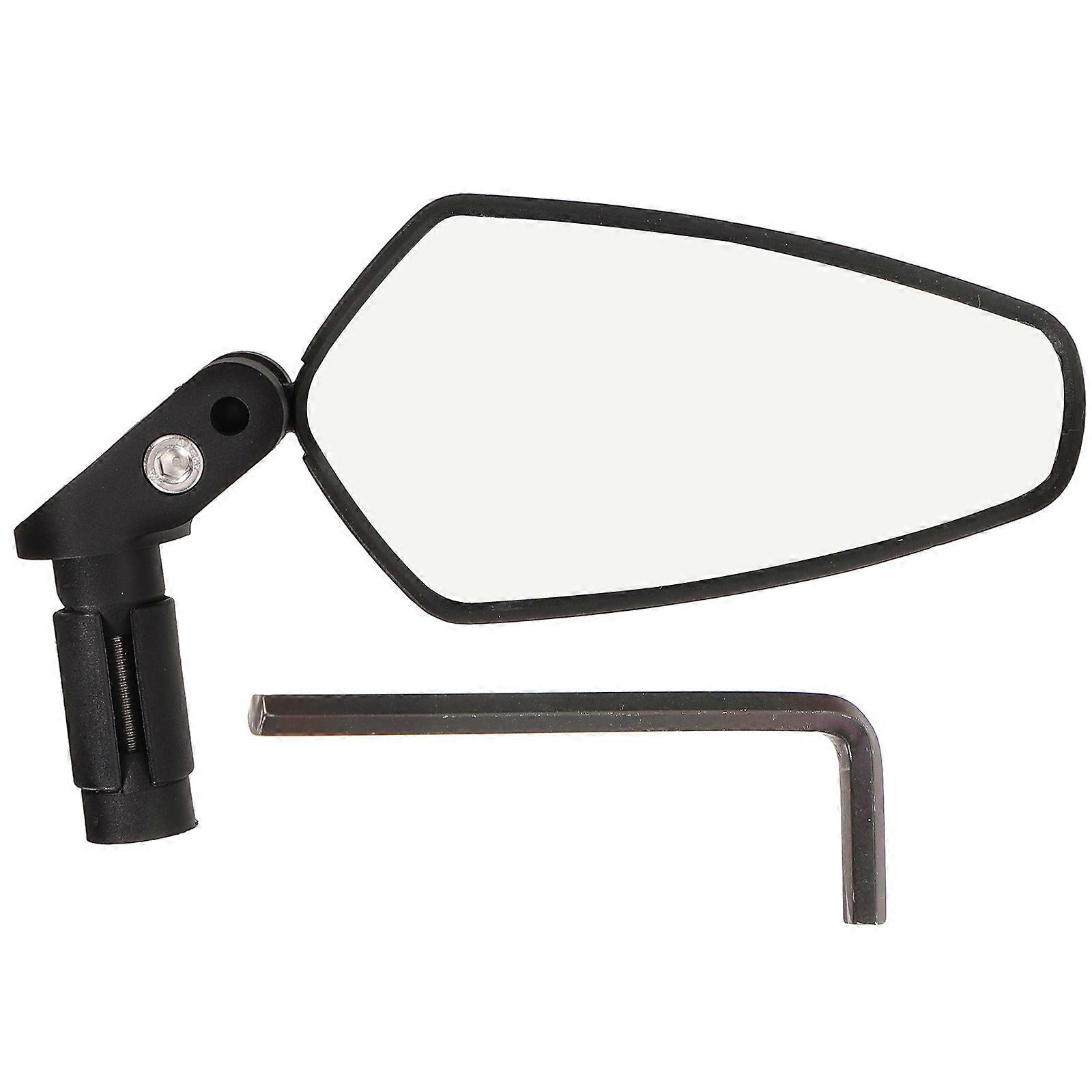 Bicycle Rearview Mirror Safety Reflection Black 17x6cm 1Pcs