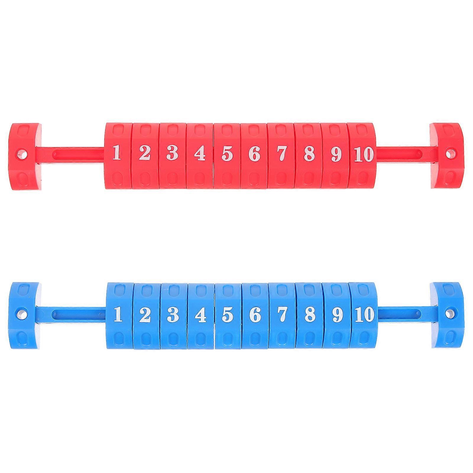 Game Score Keeper Table Football Scoring Counter Plastic Football Scoring Counters 2Pcs