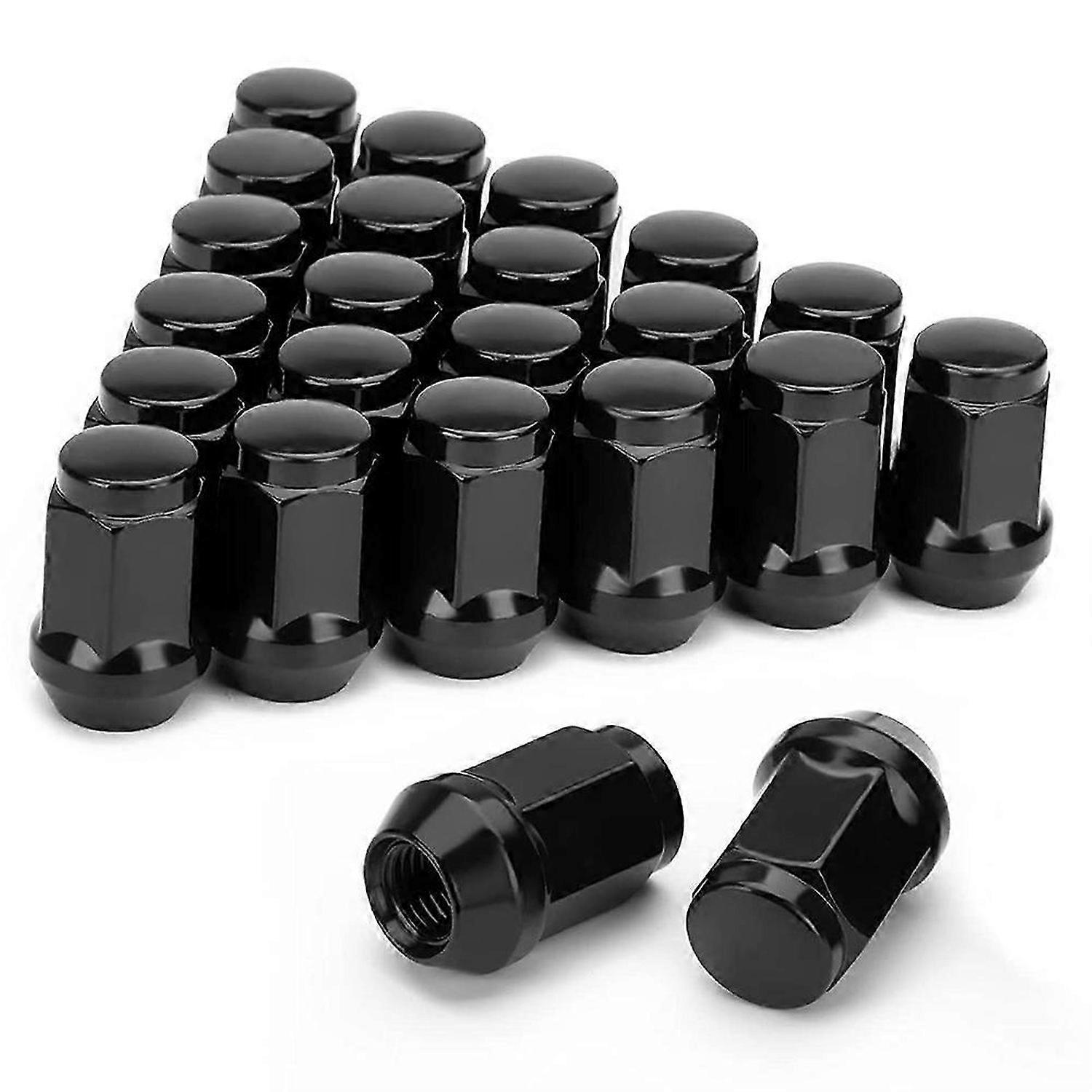 24PCS 12X1.5 Lug Nut Closed End Bulge Acorn Cone Lugnuts, for FJ Cruiser 2007-2022,2001-2007 Sequoia