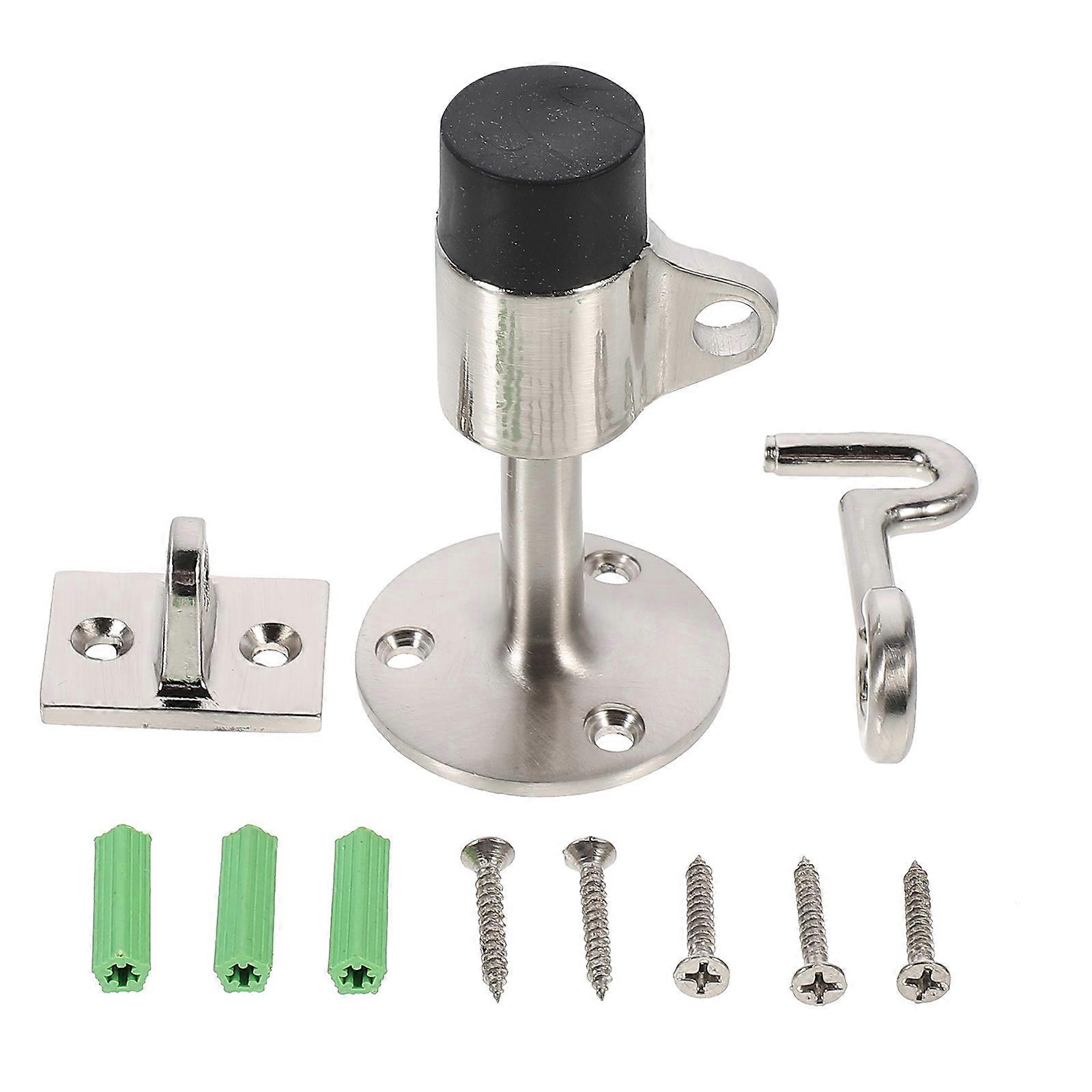 Zinc Alloy Door Stopper for Home Use Silver Color 1pc Material