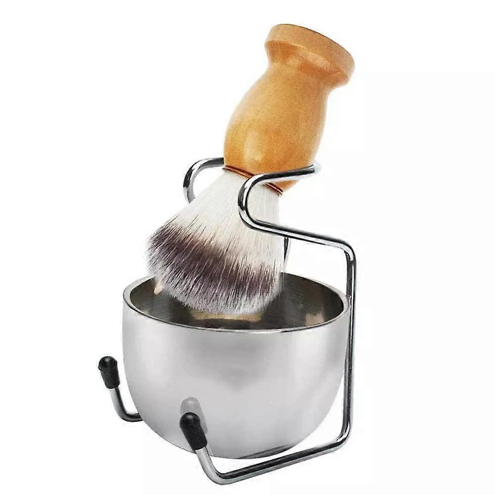 Shaving brush holder, practical stand, stylish soap dish, natural boar bristles, 8.2x10.5cm