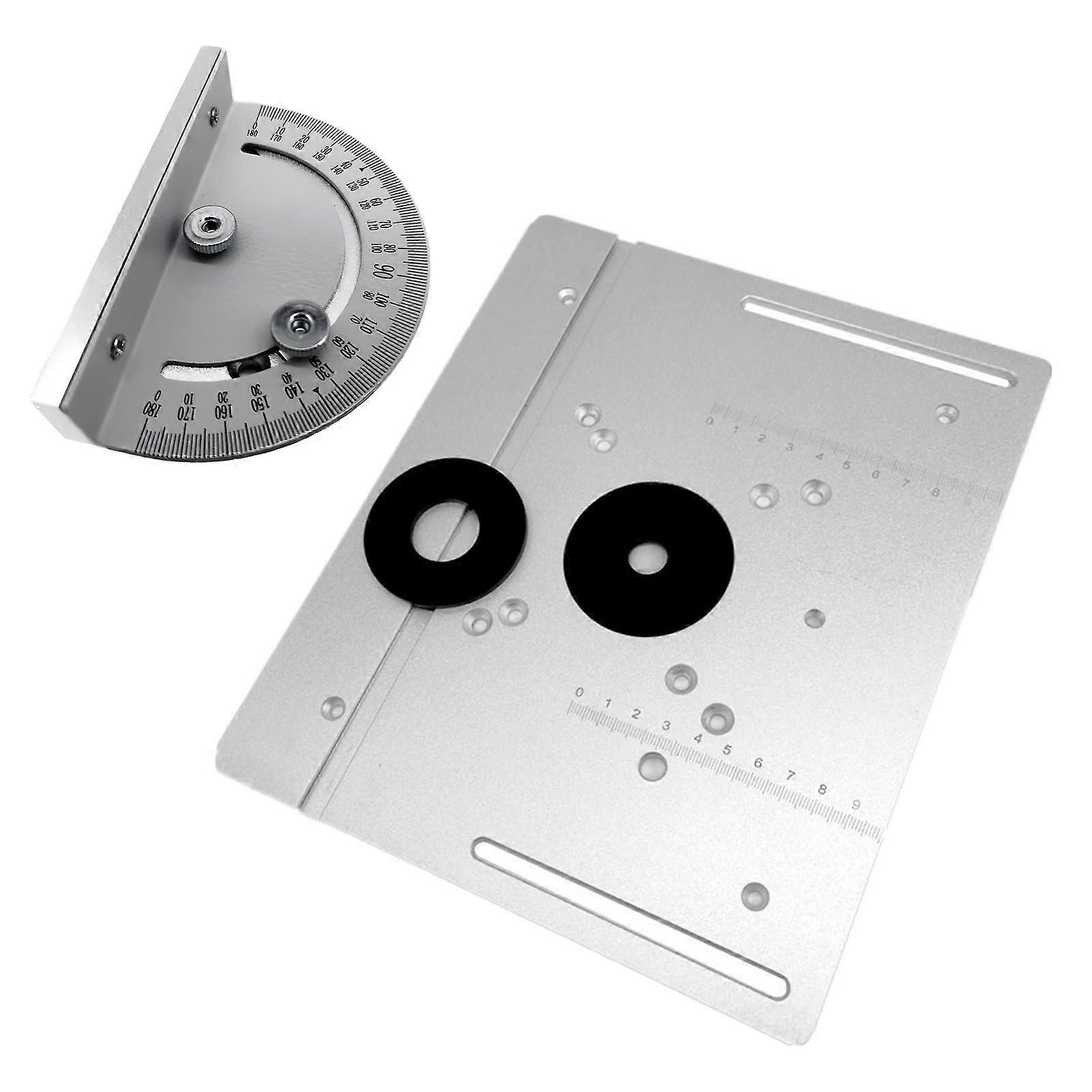 Aluminum Router Table Insert Plate Metal Router Table for Woodworking Benches Router Plate Wood Tool Milling Trimming