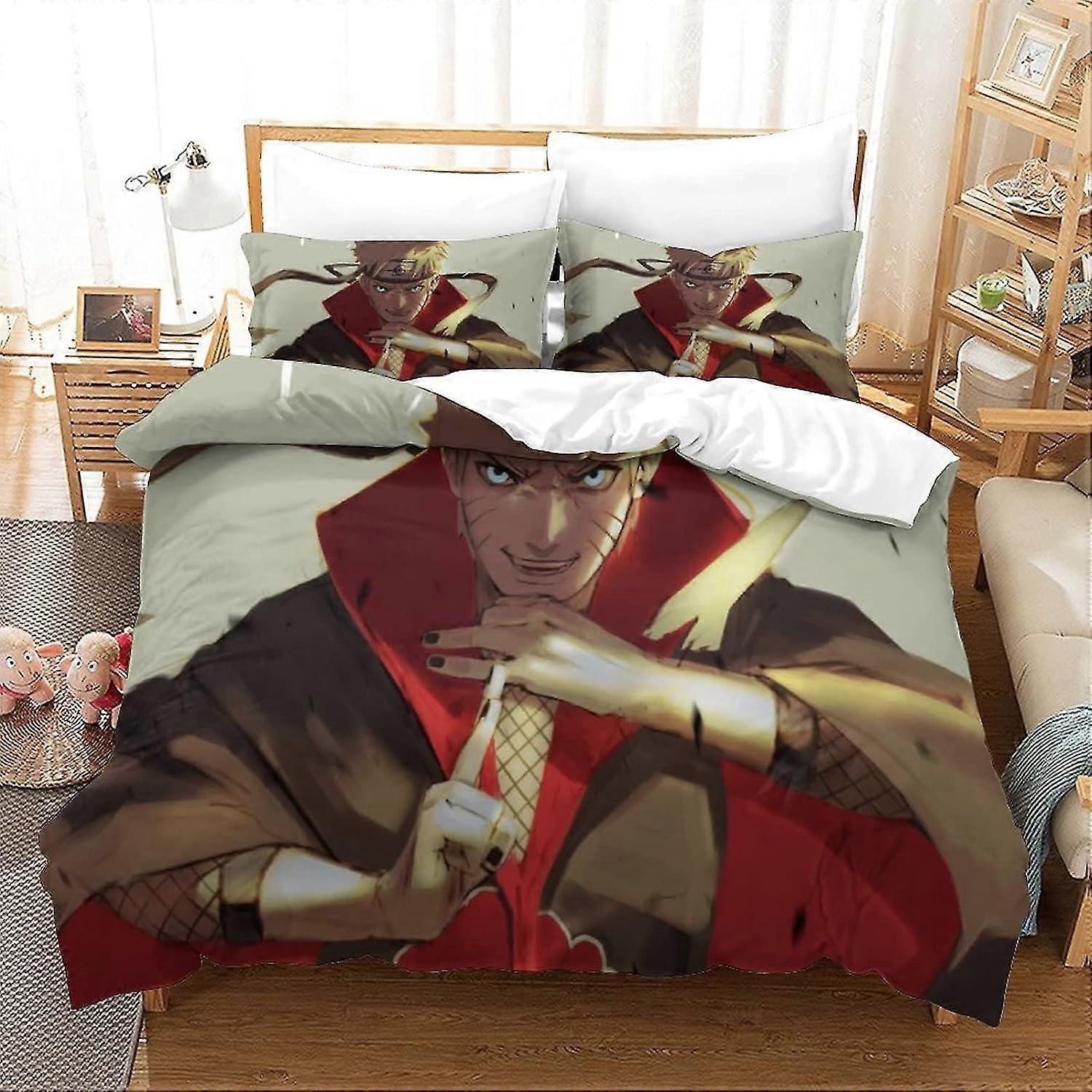 Conjunto de cama de 3 peças com capa de edredom de impressão 3D para adolescentes e crianças, capa de colcha de microfibra macia